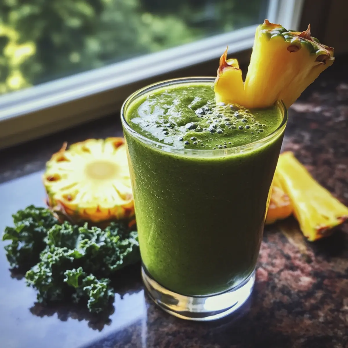 Irresistible Creamy Pineapple Kale Smoothie for a Deliciou…